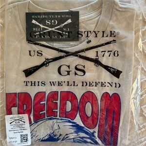 NEW Grunt Style Freedom Graphic Tee - Members Only Shirt